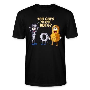 Homme à tout faire Amélioration de l'habitat Vis Ecrou Drôle - T-shirt bio CRAFTER Stanley Stella Unisexe - noir - Devant - Alina (178cm) & Michal (187cm)