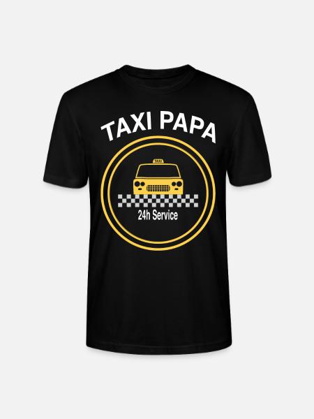 Taxi dad - Stanley/Stella CRAFTER Unisex Organic T-Shirt - black