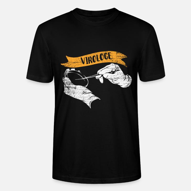 Virologe Geschenk - Stanley/Stella Unisex Bio-T-Shirt CRAFTER - Schwarz