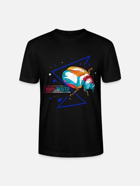 Ladybird polygon - Stanley/Stella CRAFTER Unisex Organic T-Shirt - black