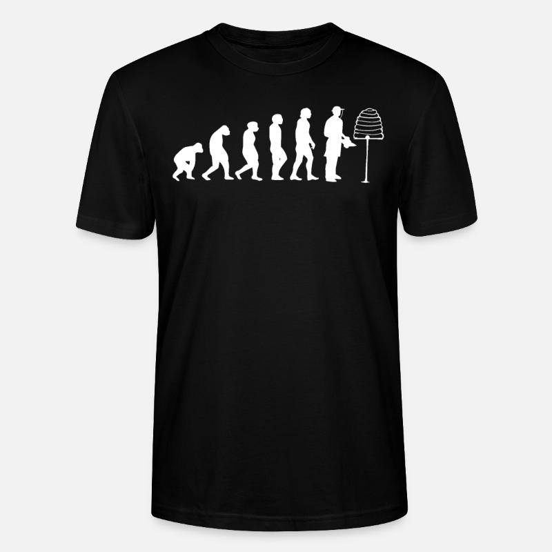 Evolution Imker Imkerei Biene Honig - Stanley/Stella Unisex Bio-T-Shirt CRAFTER - Schwarz