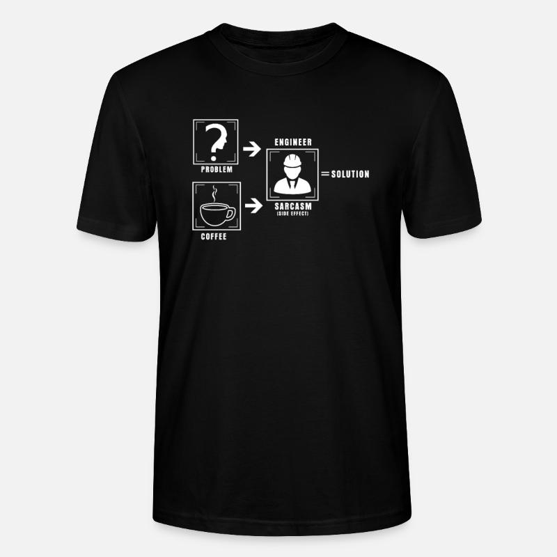 Problem solution coffee - Stanley/Stella CRAFTER Unisex Organic T-Shirt - black