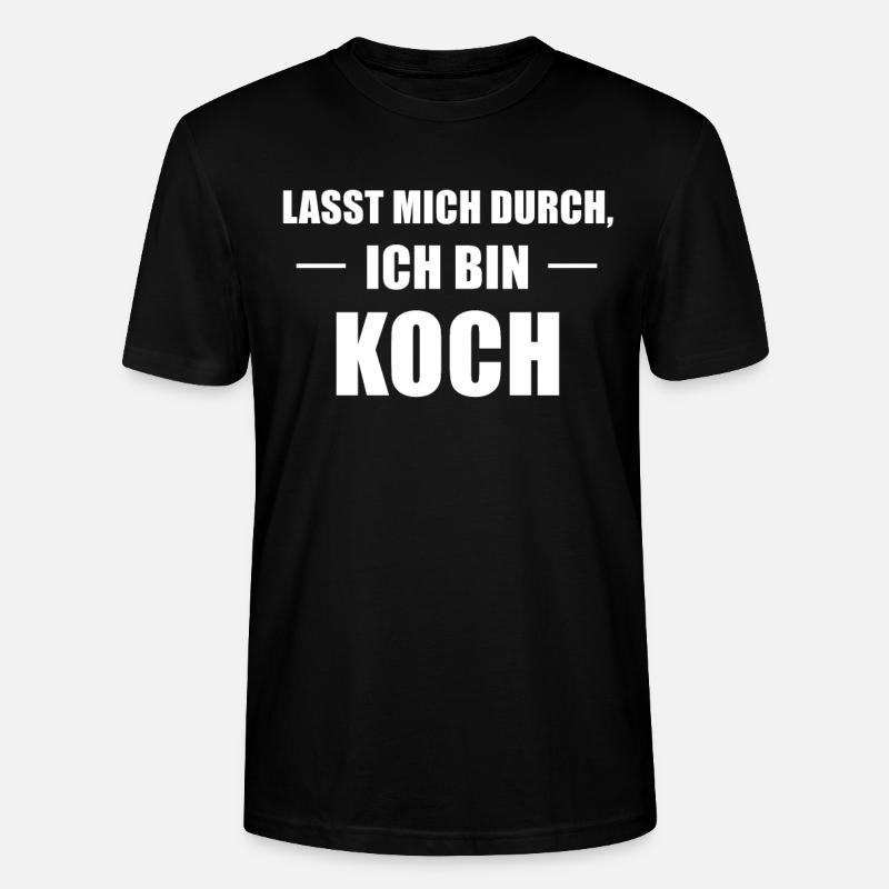 Koch Kochen Spruch Geschenk - Stanley/Stella Unisex Bio-T-Shirt CRAFTER - Schwarz