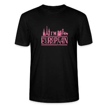 Europäer EU Europäische Union Brexit Europa - Stanley/Stella Unisex Bio-T-Shirt CRAFTER - Schwarz - Vorne - Alina (178cm) & Michal (187cm)