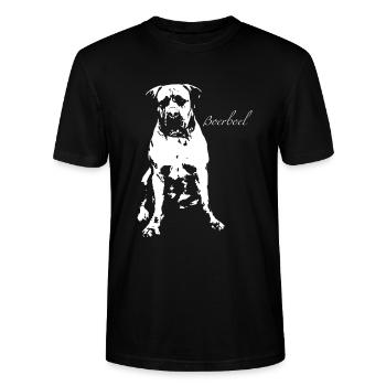 Boerboel - Stanley/Stella Unisex Bio-T-Shirt CRAFTER - Schwarz - Vorne - Alina (178cm) & Michal (187cm)