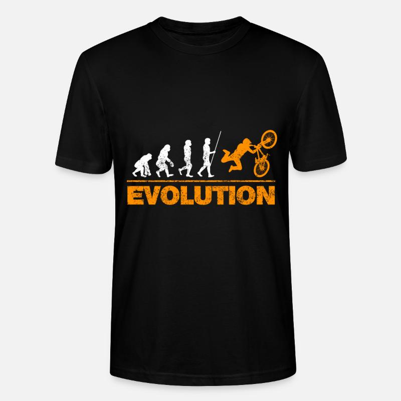 Bicycle Evolution - Stanley/Stella CRAFTER Unisex Organic T-Shirt - black