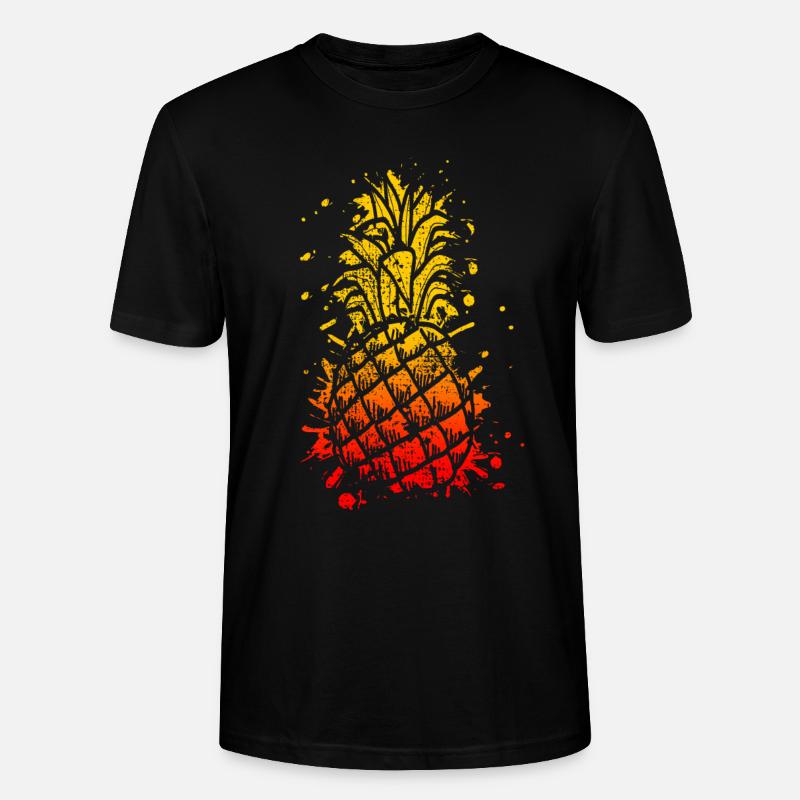 Pineapple pineapple pineapple - Stanley/Stella CRAFTER Unisex Organic T-Shirt - black