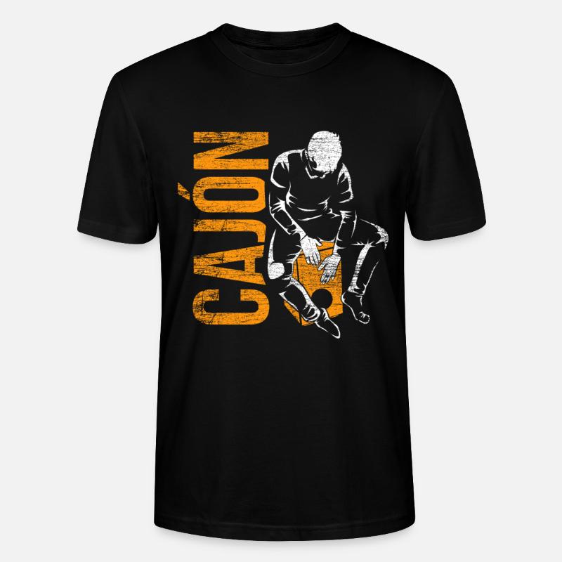 Cajón - Stanley/Stella Unisex Bio-T-Shirt CRAFTER - Schwarz