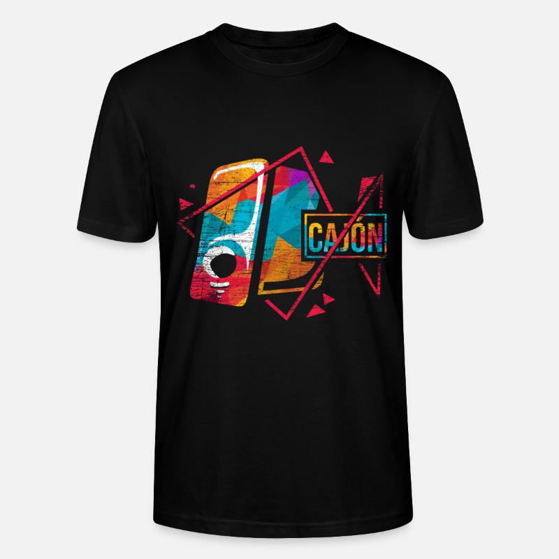 Cajón - Stanley/Stella Unisex Bio-T-Shirt CRAFTER - Schwarz