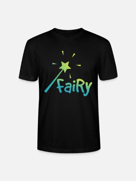 Hada con una varita - hadas con una varita mágica - Camiseta unisex ecológica CRAFTER de Stanley/Stella - negro