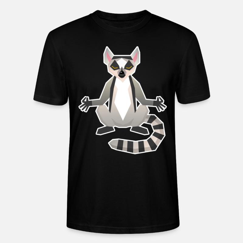 Lemur - Stanley/Stella Unisex Bio-T-Shirt CRAFTER - Schwarz