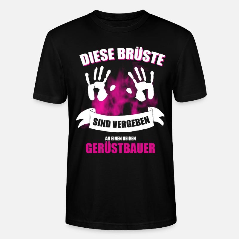 Ami d'échafaudage énonciation drôle - T-shirt bio CRAFTER Stanley Stella Unisexe - noir