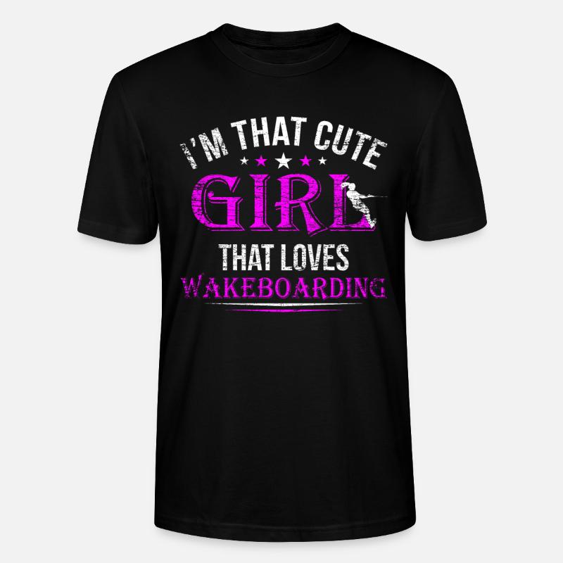Fille de wakeboard - T-shirt bio CRAFTER Stanley Stella Unisexe - noir