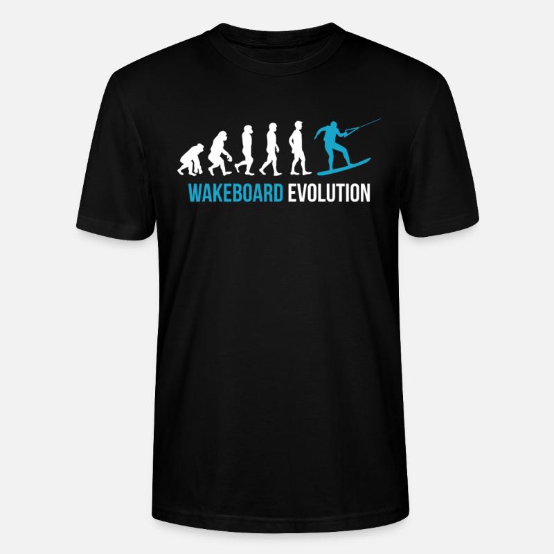 Wakeboard evolution - Stanley/Stella CRAFTER Unisex Organic T-Shirt - black