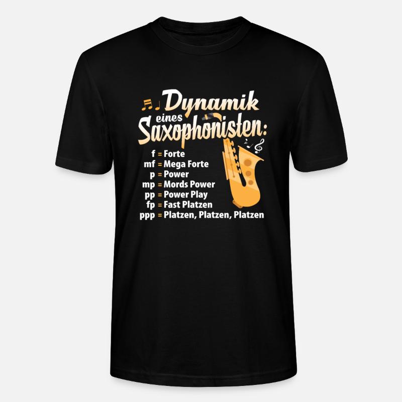Saxophon Witz - Stanley/Stella Unisex Bio-T-Shirt CRAFTER - Schwarz