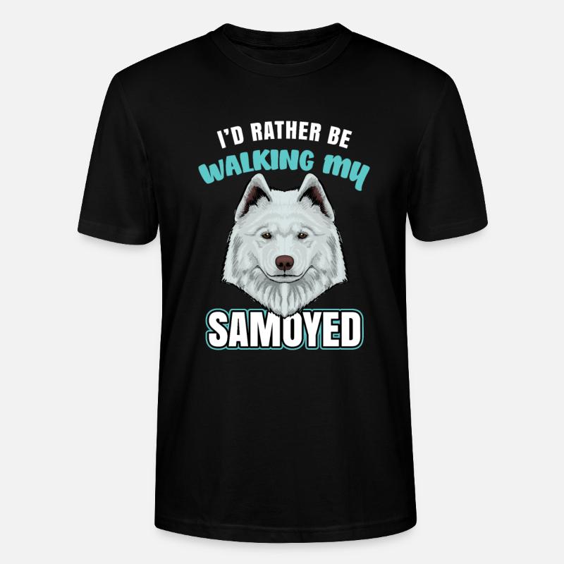 Samojede Samoyed - Stanley/Stella Unisex Bio-T-Shirt CRAFTER - Schwarz