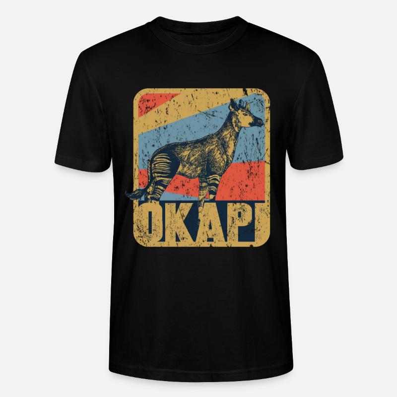 Okapi Retro - Stanley/Stella Unisex Bio-T-Shirt CRAFTER - Schwarz