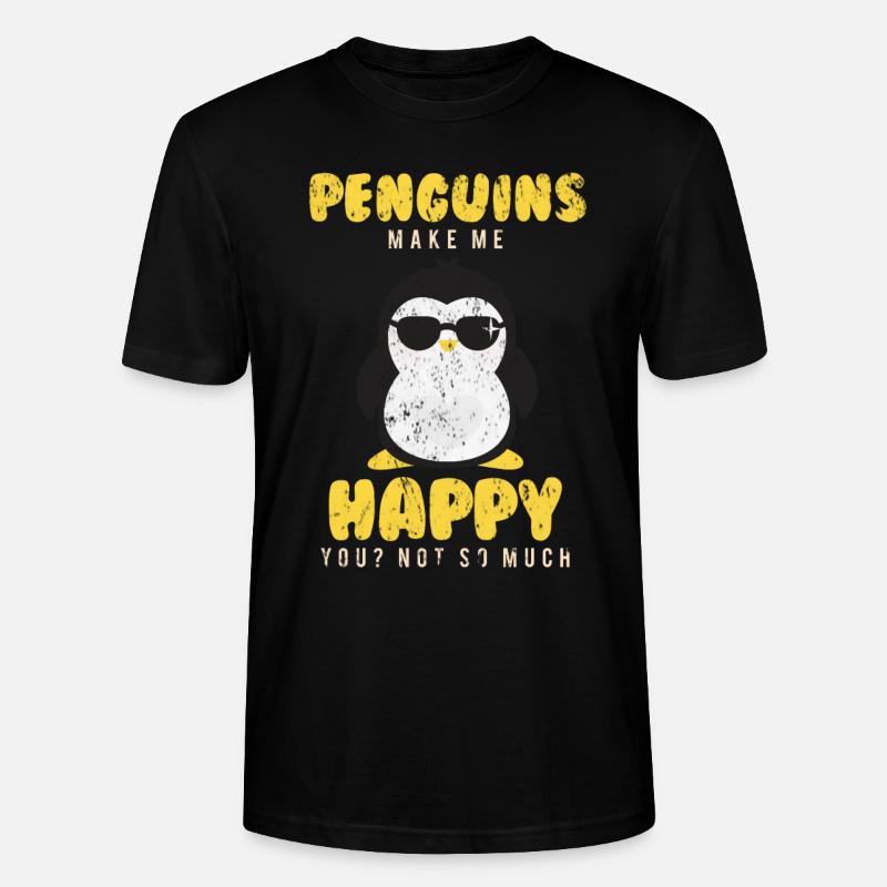 Pinguin - Stanley/Stella Unisex Bio-T-Shirt CRAFTER - Schwarz