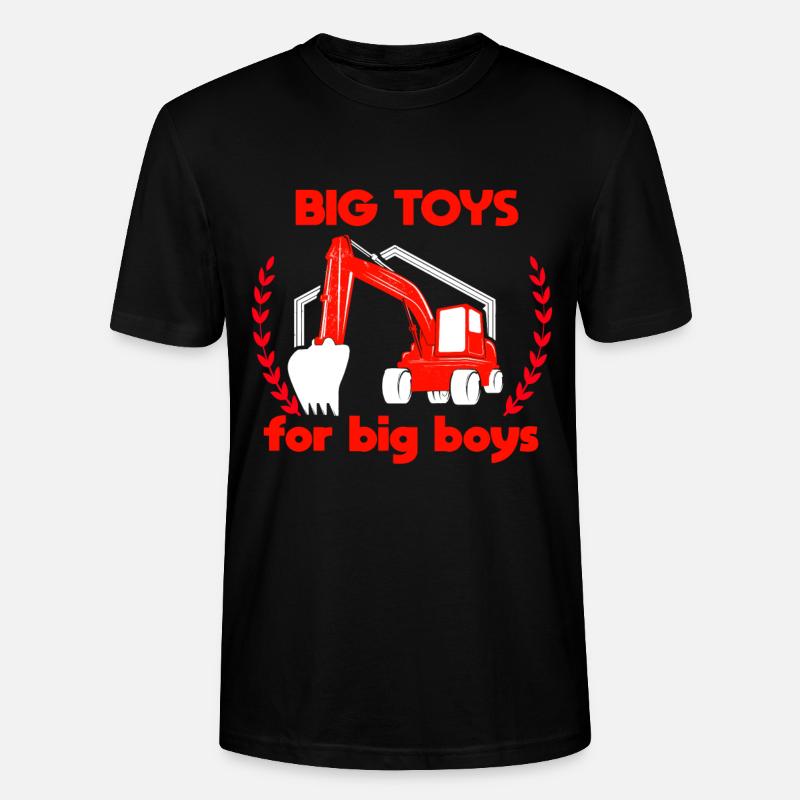 Baggerfahrer lustiger Spruch - Stanley/Stella Unisex Bio-T-Shirt CRAFTER - Schwarz