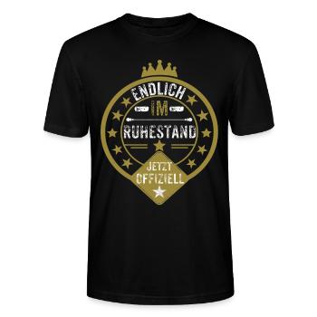 Rente - Stanley/Stella Unisex Bio-T-Shirt CRAFTER - Schwarz - Vorne - Alina (178cm) & Michal (187cm)