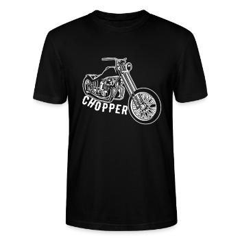 Chopper - Stanley/Stella Unisex Bio-T-Shirt CRAFTER - Schwarz - Vorne - Alina (178cm) & Michal (187cm)