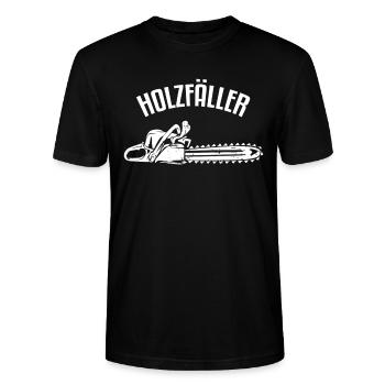 Holzfäller Waldarbeiter Förster - Stanley/Stella Unisex Bio-T-Shirt CRAFTER - Schwarz - Vorne - Alina (178cm) & Michal (187cm)