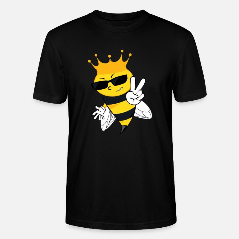 Coole Biene - Stanley/Stella Unisex Bio-T-Shirt CRAFTER - Schwarz