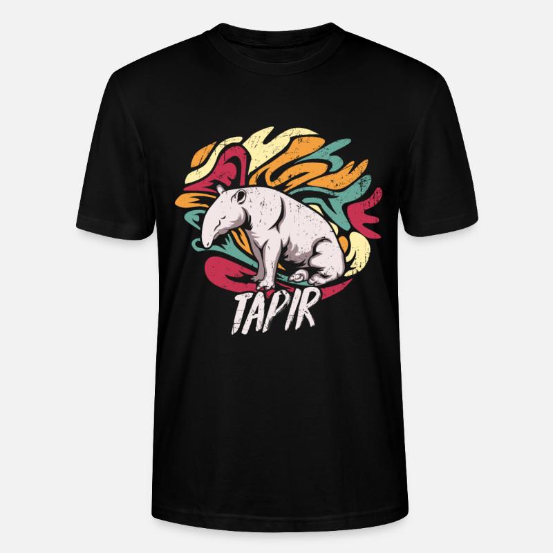 Tapire Geschenk - Stanley/Stella Unisex Bio-T-Shirt CRAFTER - Schwarz