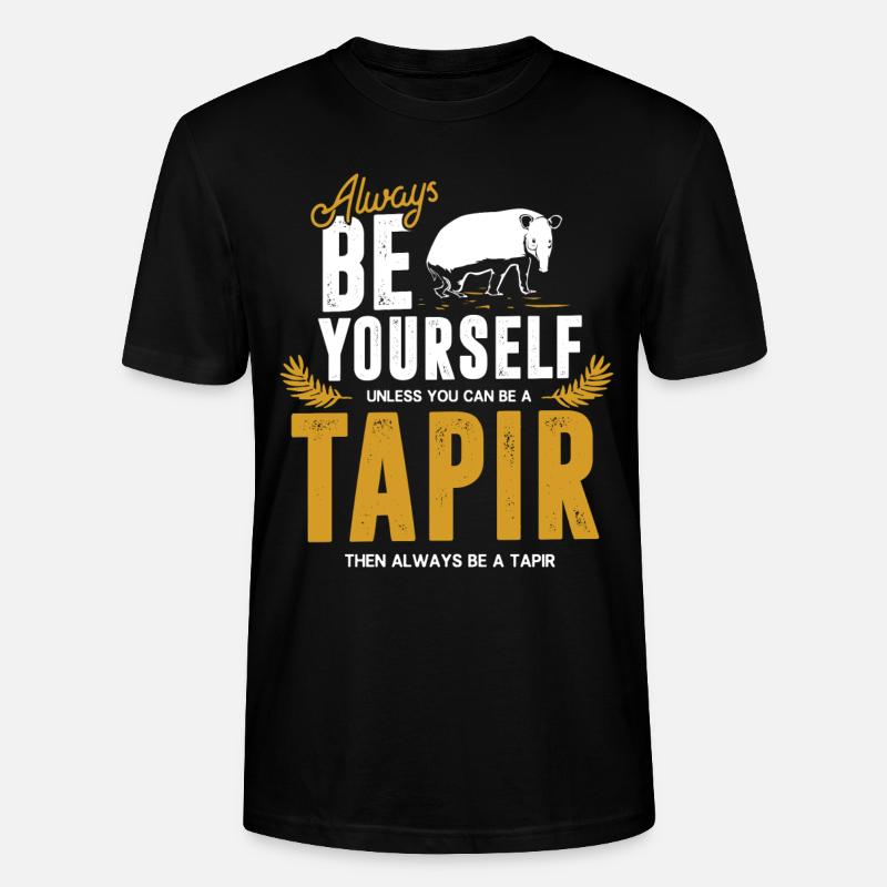 Tapire - Stanley/Stella Unisex Bio-T-Shirt CRAFTER - Schwarz