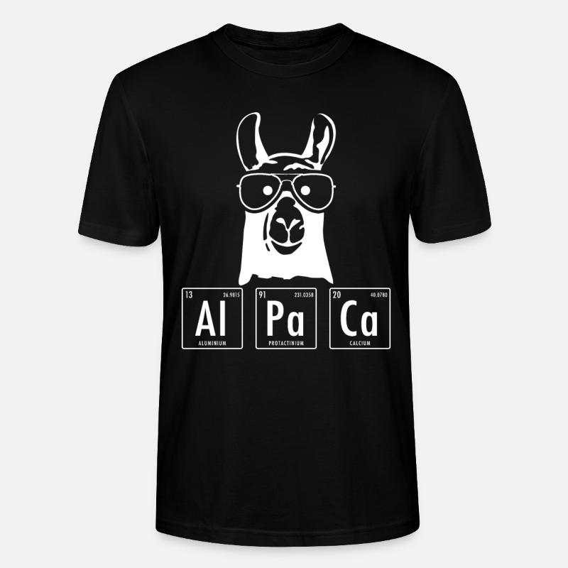 Alpaka - Stanley/Stella Unisex Bio-T-Shirt CRAFTER - Schwarz