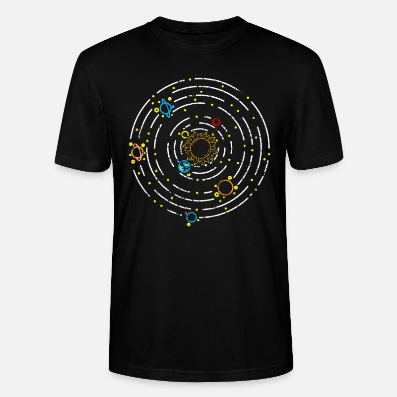 Planeten Sonnensystem - Stanley/Stella Unisex Bio-T-Shirt CRAFTER - Schwarz