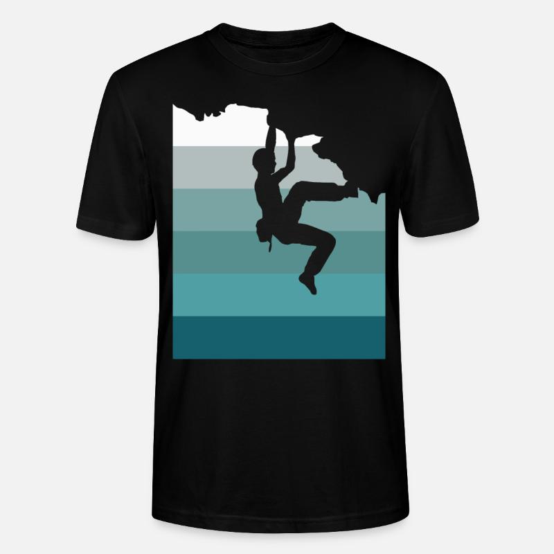 Klettern Bouldern - Stanley/Stella Unisex Bio-T-Shirt CRAFTER - Schwarz