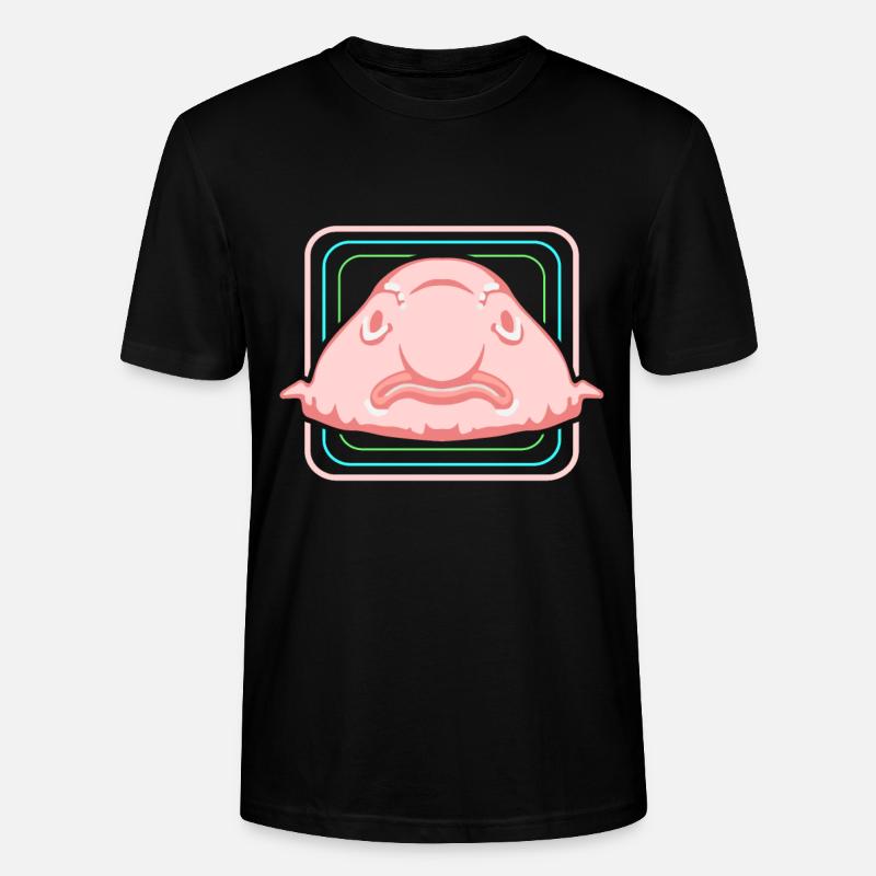 Blobfisch Tiefsee Grumpy Introvertiert Geschenk - Stanley/Stella Unisex Bio-T-Shirt CRAFTER - Schwarz