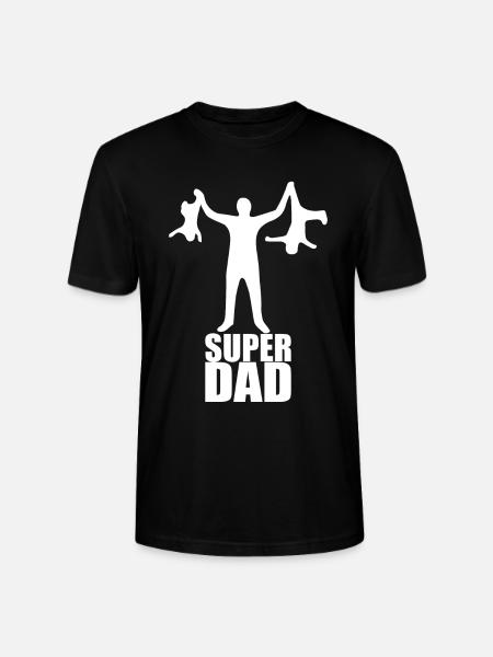 SuperDad - Stanley/Stella Unisex Bio-T-Shirt CRAFTER - Schwarz