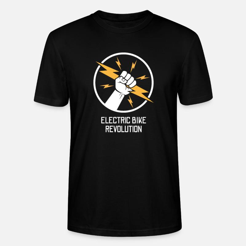 Roue de bicyclette électrique - T-shirt bio CRAFTER Stanley Stella Unisexe - noir