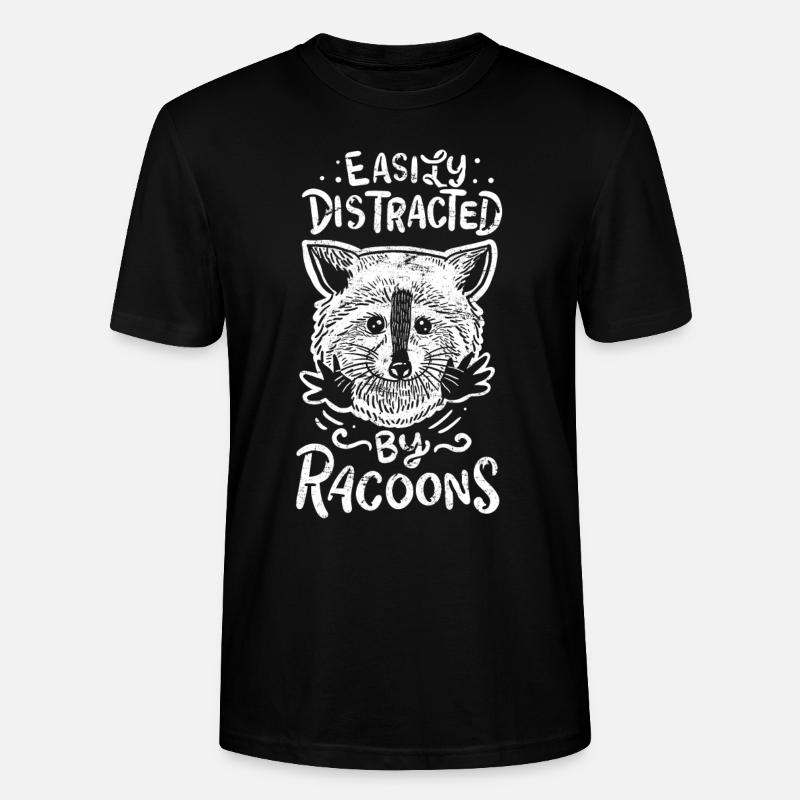 Waschbär Waschbär Waschbär - Stanley/Stella Unisex Bio-T-Shirt CRAFTER - Schwarz