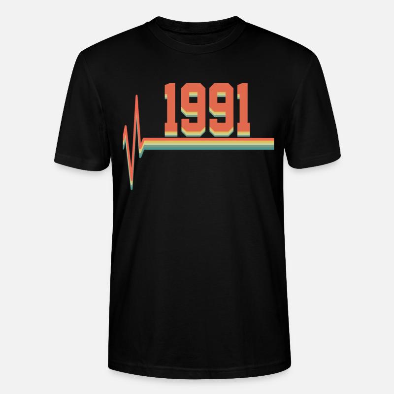 1991 1991 1991 - T-shirt bio CRAFTER Stanley Stella Unisexe - noir