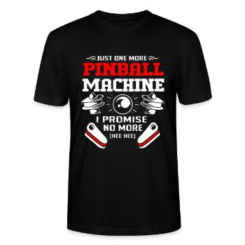 Flipper Pinball Flipper automatique Flipper Manette de flipper Game - T-shirt bio CRAFTER Stanley Stella Unisexe - noir - Devant - Alina (178cm) & Michal (187cm)