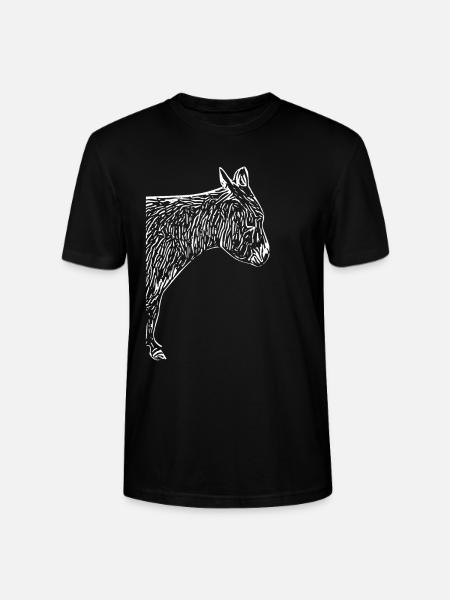 Cooler Hausesel Eselchen Langohr Grautier - Stanley/Stella Unisex Bio-T-Shirt CRAFTER - Schwarz