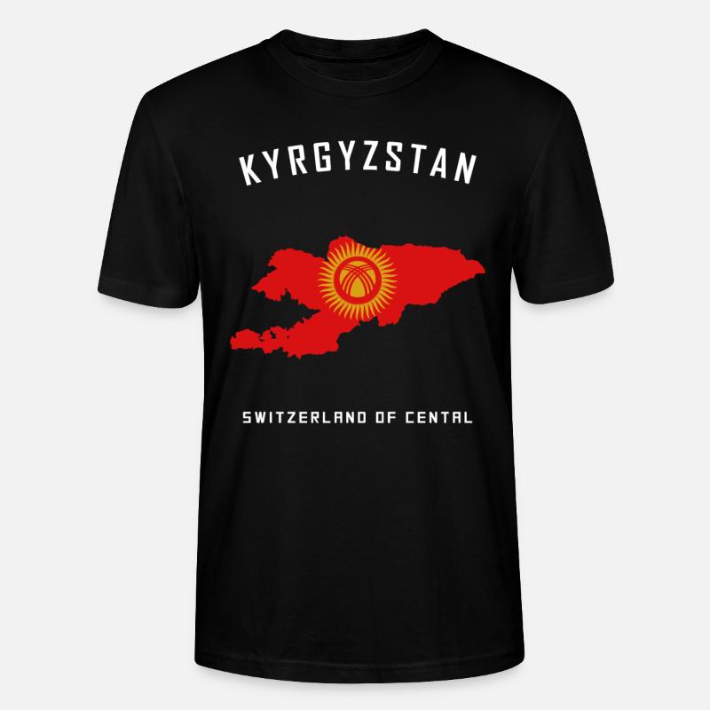 Kirgisistan - Stanley/Stella Unisex Bio-T-Shirt CRAFTER - Schwarz