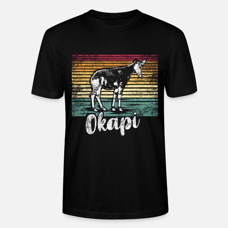 Okapi cadeau - T-shirt bio CRAFTER Stanley Stella Unisexe - noir