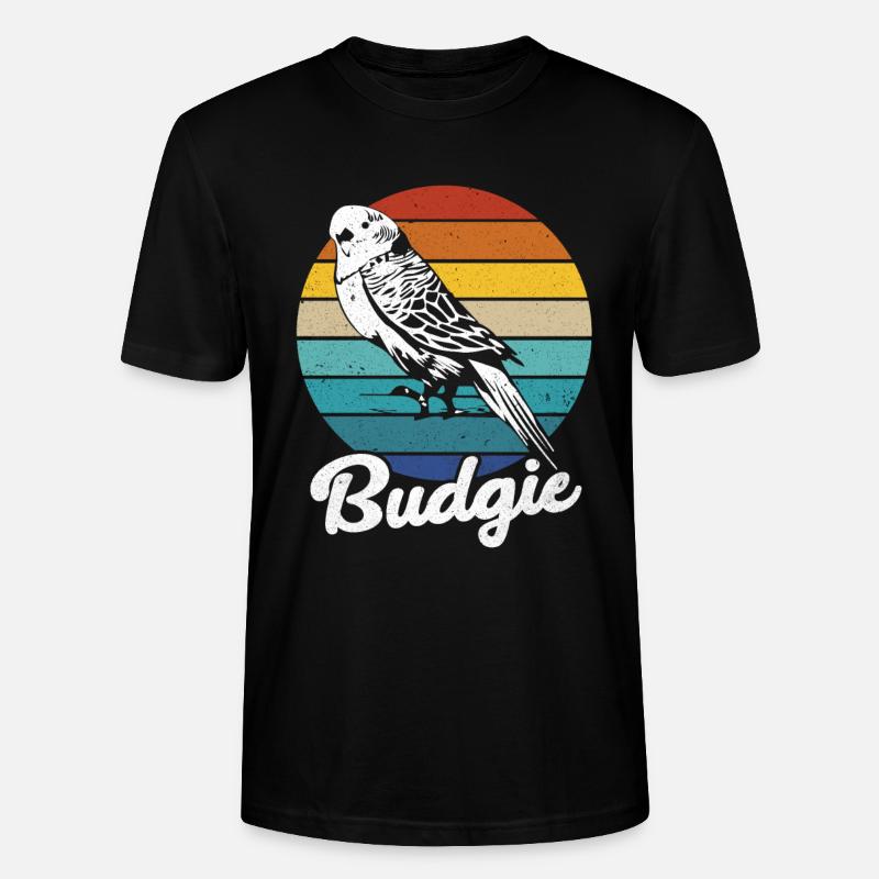 Wellensittich - Stanley/Stella Unisex Bio-T-Shirt CRAFTER - Schwarz