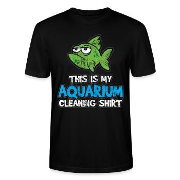 aquarium - T-shirt bio CRAFTER Stanley Stella Unisexe - noir - Devant - Alina (178cm) & Michal (187cm)