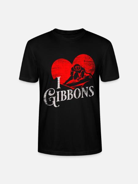 Gibbon gift - Stanley/Stella CRAFTER Unisex Organic T-Shirt - black
