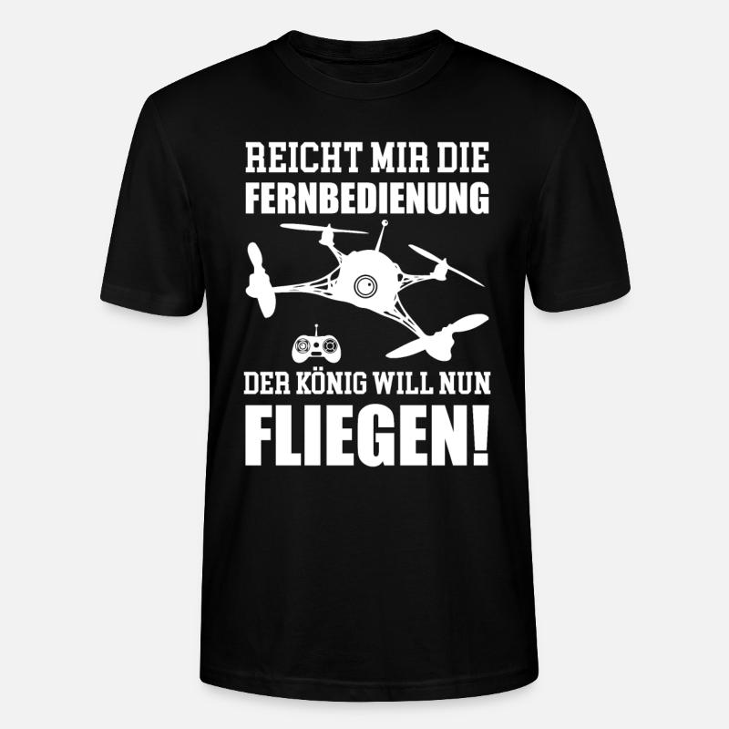 Drone fly maquette d'avion - T-shirt bio CRAFTER Stanley Stella Unisexe - noir