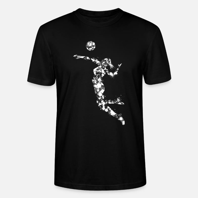 Volleyball Frau oder Mädchen - Stanley/Stella Unisex Bio-T-Shirt CRAFTER - Schwarz