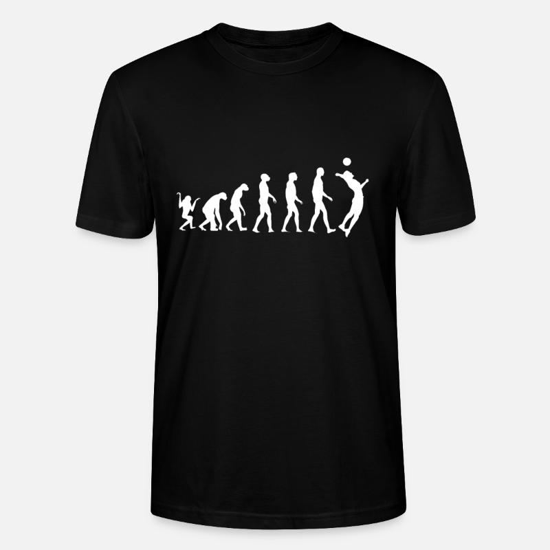 Volleyball Evolution - Stanley/Stella Unisex Bio-T-Shirt CRAFTER - Schwarz