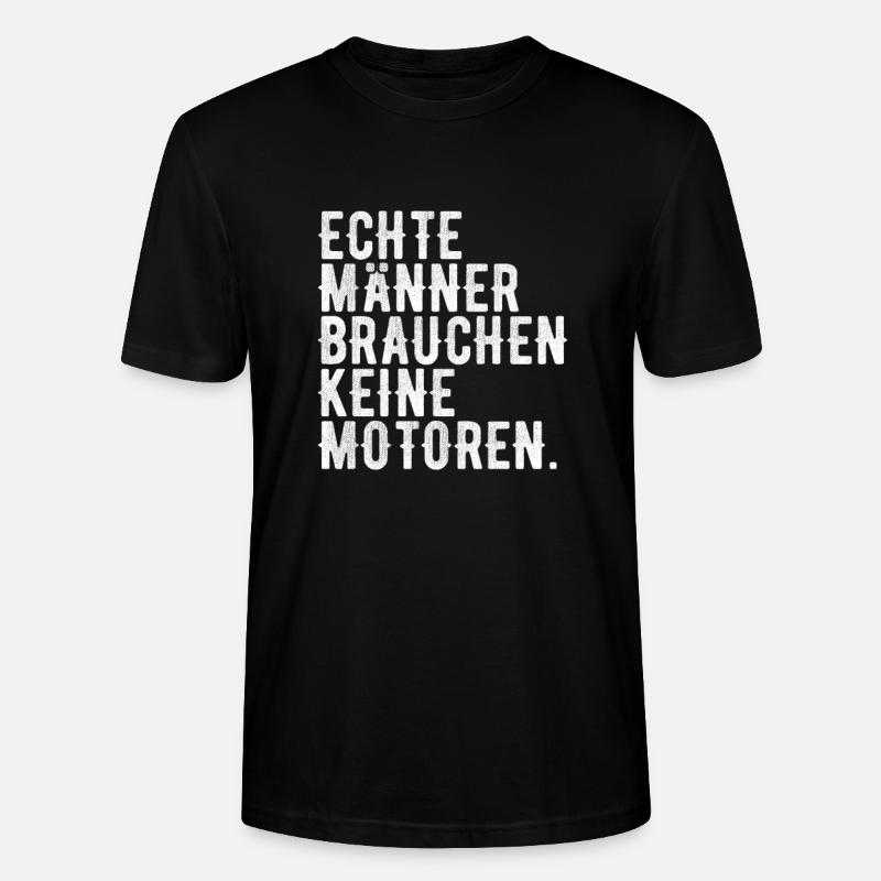 contre les vélos électriques - T-shirt bio CRAFTER Stanley Stella Unisexe - noir