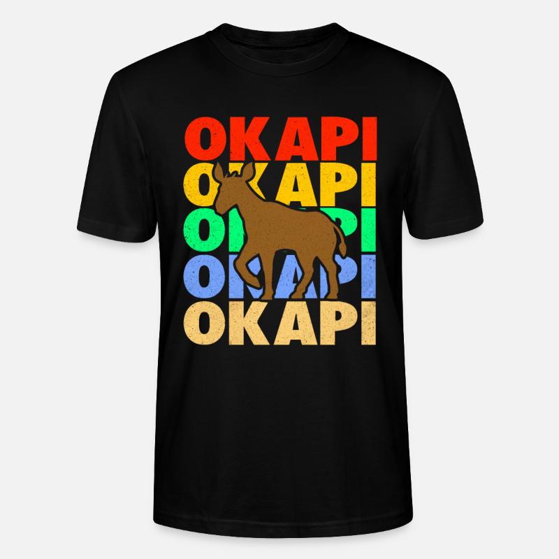 Okapi - Stanley/Stella Unisex Bio-T-Shirt CRAFTER - Schwarz