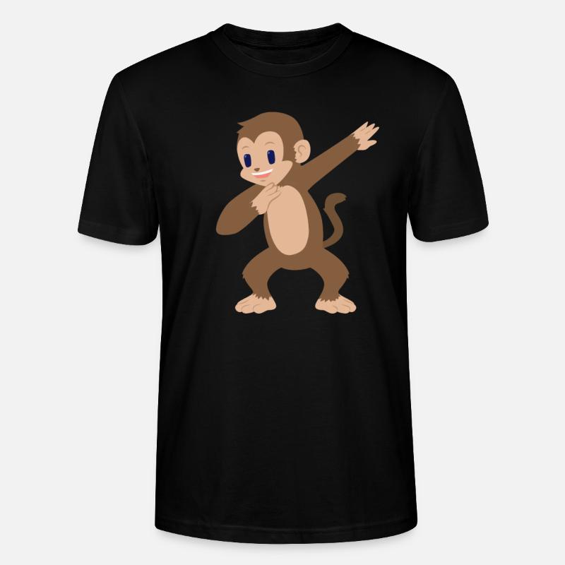 Dabbing Affe Dab - Stanley/Stella Unisex Bio-T-Shirt CRAFTER - Schwarz